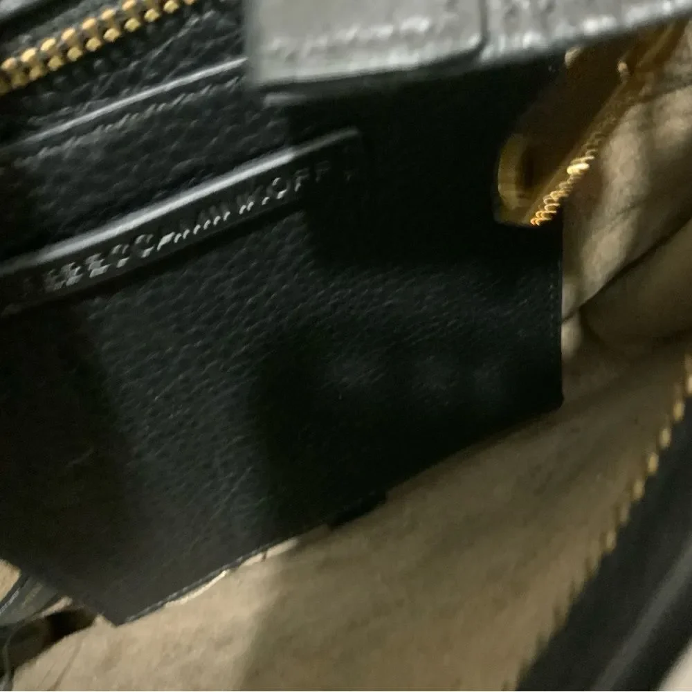 Rebecca Minkoff Small Leather Crossbody Bag in Black